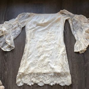 White lace dress